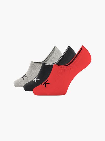 Calvin Klein Táskák & Kiegészítők HU696119 | Calvin Klein Logo Invisible Férfi Zokni Piros
